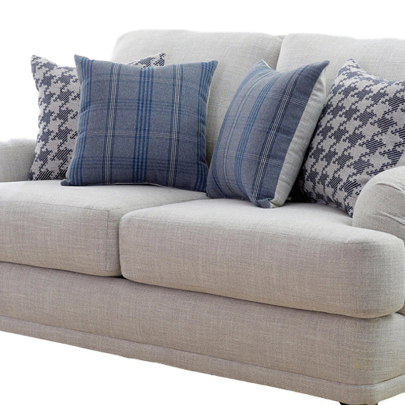Ahron Loveseat, Light Gray Fabric