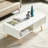 Rectangle Coffee Table With, Sliding Drawer For Storage, Modern Table For Living Room , White-705549101