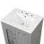 Meuble-lavabo 24 po avec lavabo, meuble-lavabo avec deux tiroirs et porte, tablette réglable, bois massif et panneau de fibres à densité moyenne-760738812