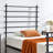 Modern Metal Platform Bed Frame with Colorful Horizontal Bars - Multiple Colors Available, No Box Spring Needed, Sturdy Steel Construction, Easy Assembly-96050352-96050358