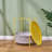 Deeley Small End Table with Storage Bag X-Shaped Cross-Leg Side Table Foldable Tray-2064531329
