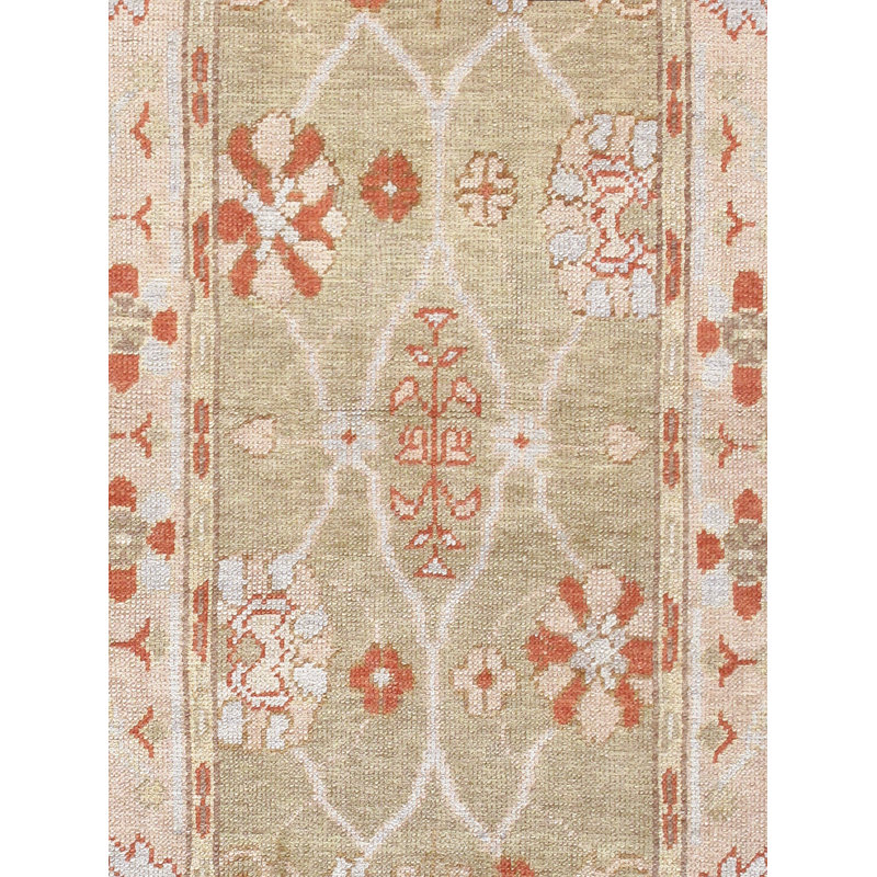 Oushak One-of-a-Kind Runner 3'3" X 16'9" Hand Knotted Area Rug