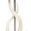 32" Polished Inner Horn Table Lamp - Cream Base