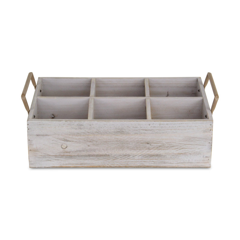 Caisse en bois 6 compartiments