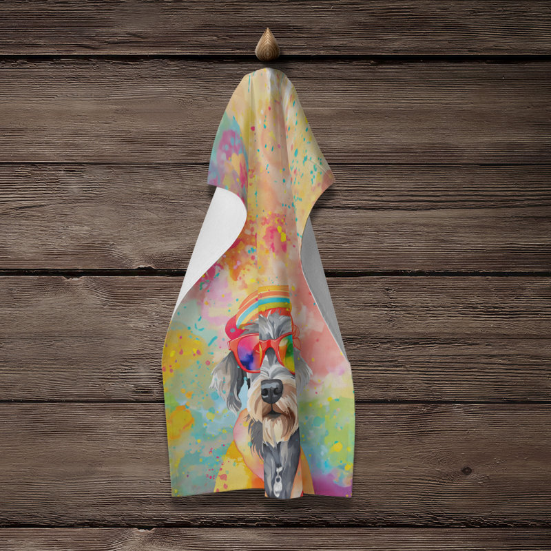 Serviette de cuisine Schnauzer Hippie Dawg