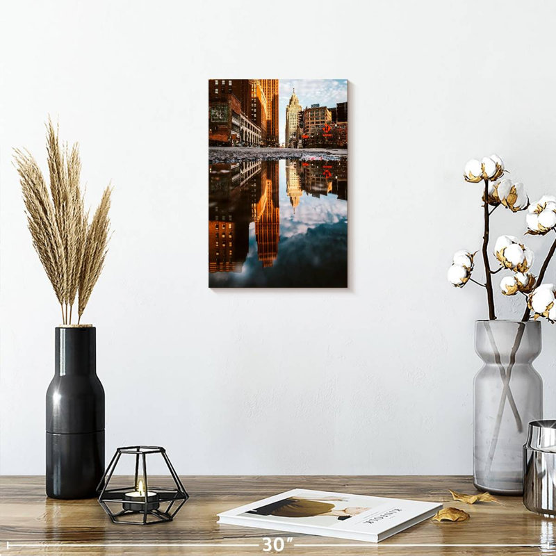Aime Majestic Detroit Skyline, 12" H x 8" W