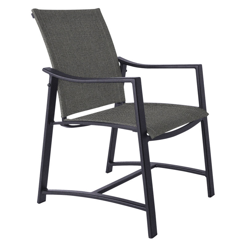 Avana Outdoor Dining Armchair, Graphite, Logan Graphite