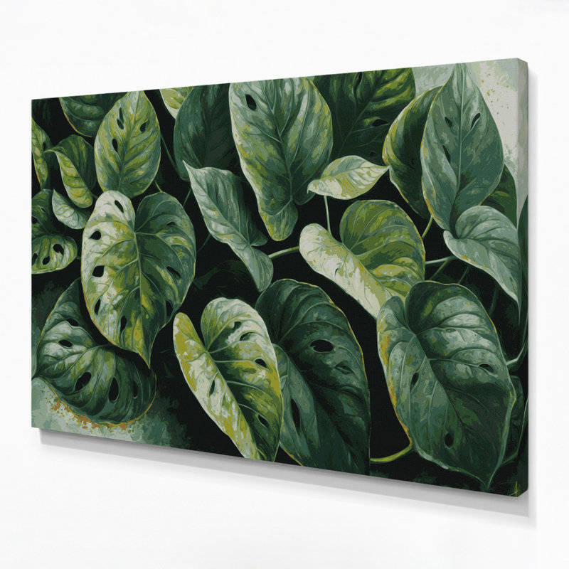 Art mural sur toile Botanical Swiss Cheese