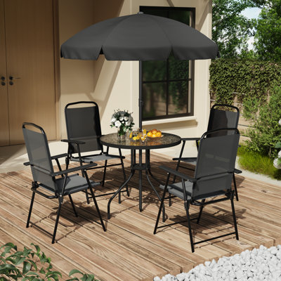 Ensemble repas extérieur pour 6 personnes
