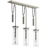 3 - Light Kitchen Island Modern Linear Chandelier