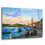 «Golden Gate Sunset, CA 2» par Eduardo Camoes, art en verre acrylique Wal-1897058075