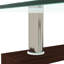 Table basse, table basse rectangulaire en verre, table basse transparente, tables d'appoint modernes pour le salon, meubles de salon-509519619