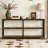 3-Tier Console Table Industrial Sofa Foyer Table for Living Room