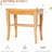 20" Spa Stool With Storage - Protects Skin Smooth Finish 100% Natural Shower Bench To Wear And Tear
