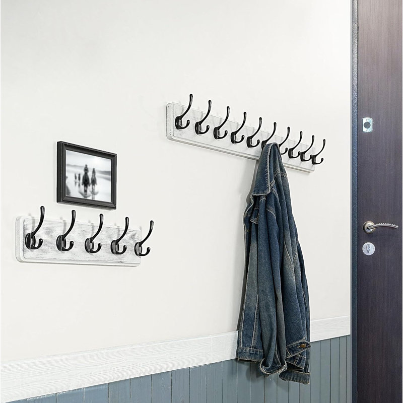 Steel Wall Hook, Black/White