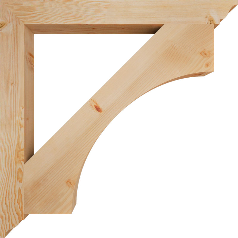 Support traditionnel Westlake, Cèdre rouge de l'Ouest, Lisse, H 40 po x l 3,5 po x P 40 po