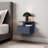 Nightstand 11.6" H, 1 Drawer, 3 Shelves, Alby Blue - Bedroom-971587992