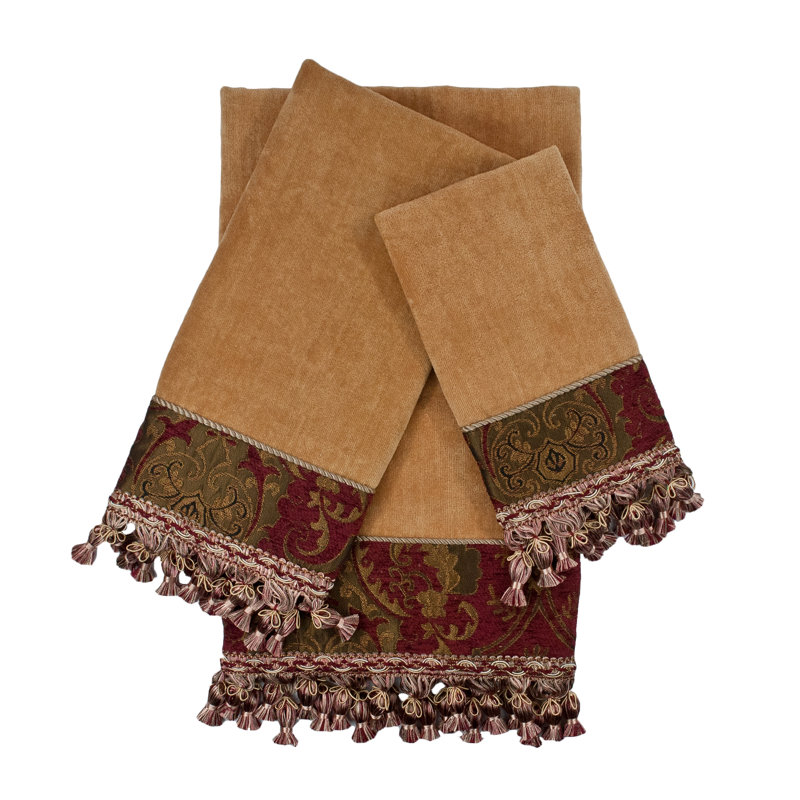 Ensemble de serviettes en coton 3 pièces 100% China art