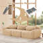 Canapé 3 places en tissu moelleux et moelleux avec coussins décoratifs-734166347-734166346