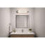 Barre de meuble-lavabo moderne / contemporaine à DEL intégrée 18 pouces en nickel brossé avec DEL écoénergétique, 745 lumens 12 W, 3 couleurs sélectionnables 3000K / 4000K 5000K, à intensité variable, verre sablé
