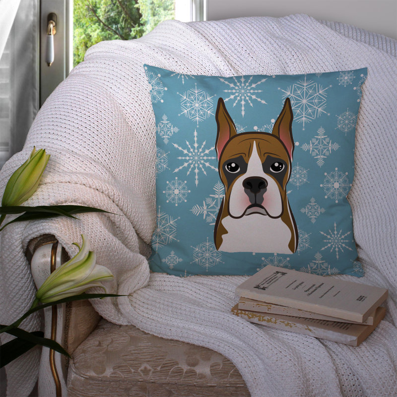  Coussin Snowflake Boxer