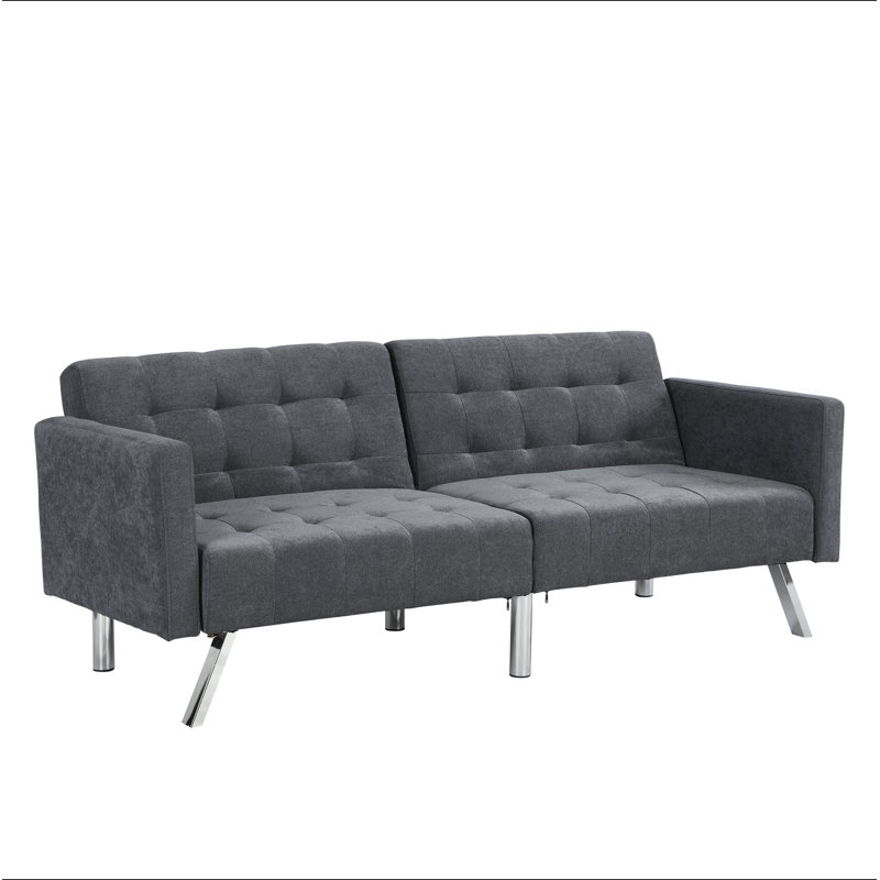 Canapé-lit Canapé-lit pliant convertible gris foncé