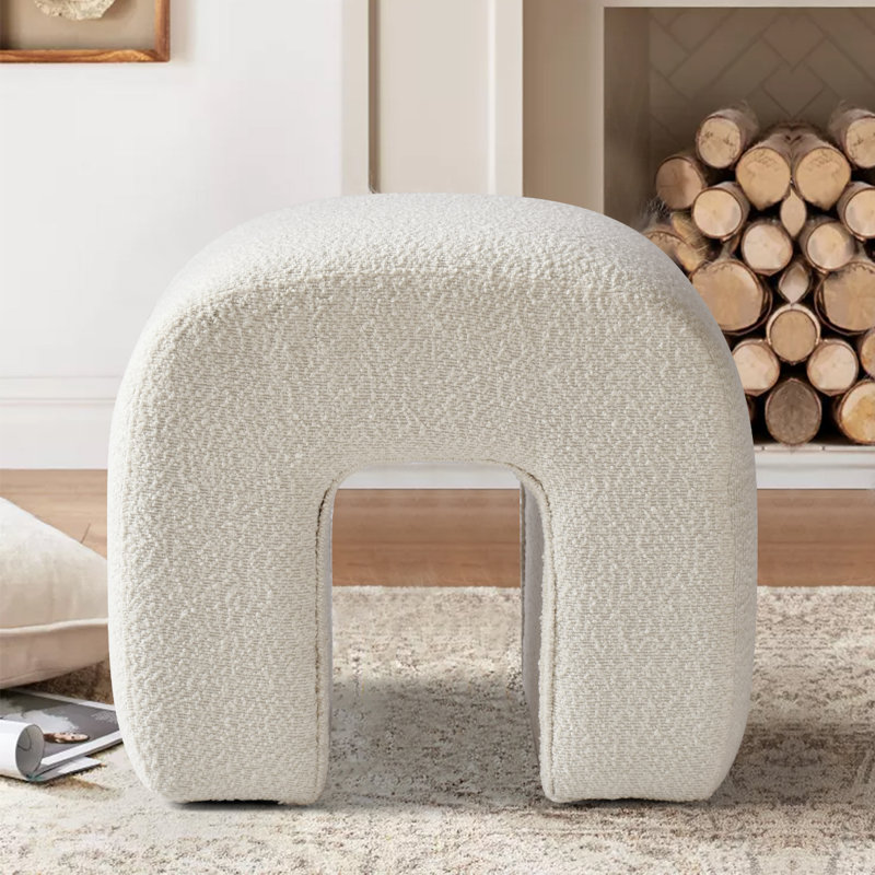 Keison 18" H Boucle Rectangle Ottoman