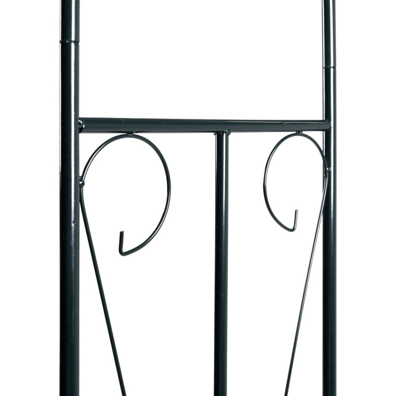 Garden Arch Dark Green 142x37x275 cm Iron