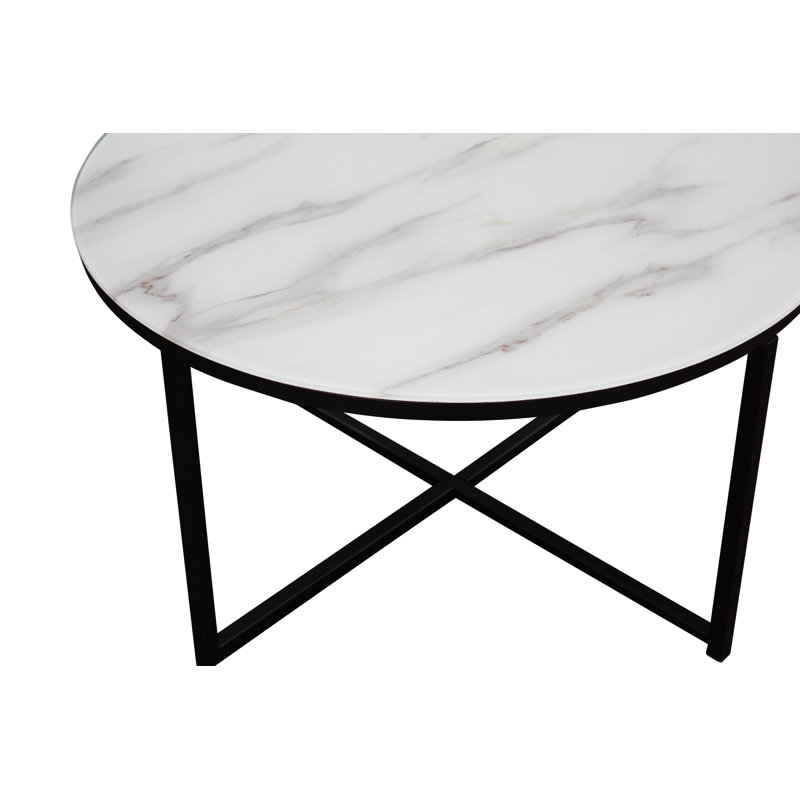 Magnani 80cm Glass Top Console Table
