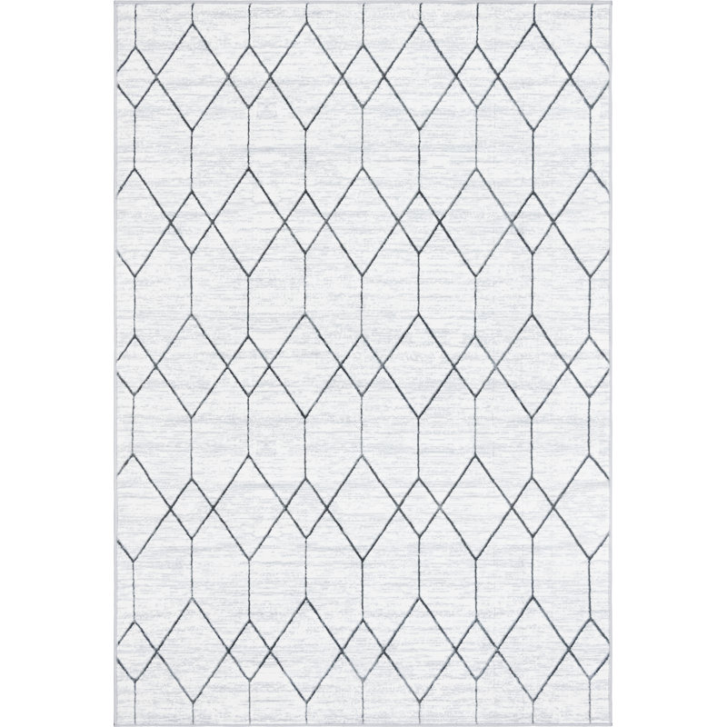 Nubieber Geometric Indoor Rug, Rectangle 6' x 9'