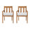 Chatsworth Teak Outdoor Dining Arm Chair (Set of 2)