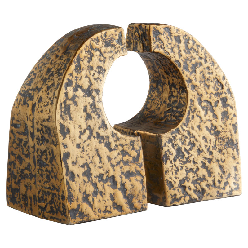 Apostrophe Modern & Contemporary Aluminum Non-Skid Bookends