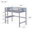 Lit mezzanine en bois d'hévéa peu encombrant avec garde-corps et bureau-1809905704