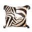 Hide Quarter-Panel Pillow with Leather Trim