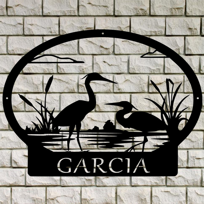 Décoration murale monogramme Crane, H 25 po x l 30 po x P 0,25 po, Oui