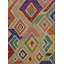 Tapis kilim vibrant 8 x 10 avec des accents de couleurs riches