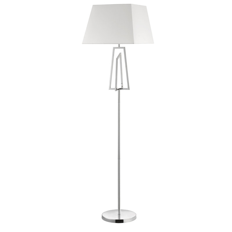 Bryant 150cm Traditional Floor Lamp, Polished Chrome