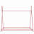 Metal Twin Size House Platform Bed With Triangle Structure, Pink-243458191
