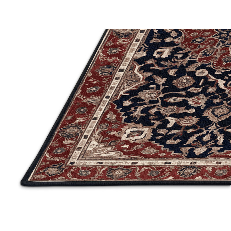 Tapis brun lavable à la machine, Carré 3 pi