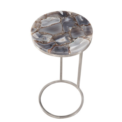 Crisette Stone Top End Table
