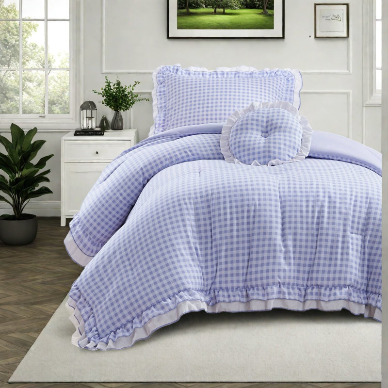 Ensembles de literie romantiques romantiques, microfibre simple / simple TG, design féminin