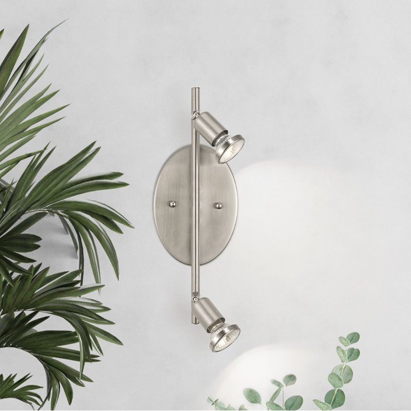 Nichols 14.21'' 2 -Light Fixed Track Track Kit with Dimmable and Adjustable Head
