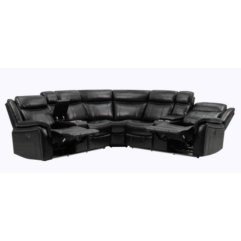 Black leather seats