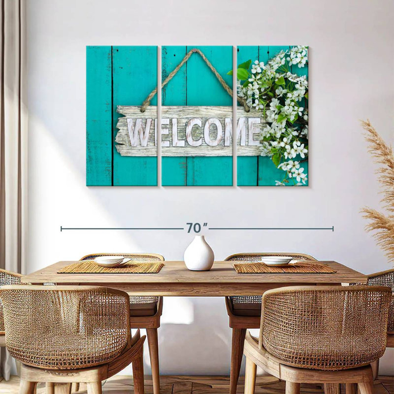 Tergel Welcome Door Sign, 36" H x 57" W