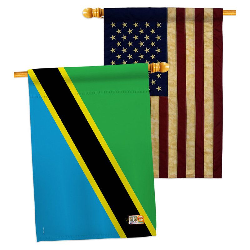 Double Sided 40'' H x 28'' W Polyester House Flag