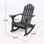 Chaise berçante Adirondack