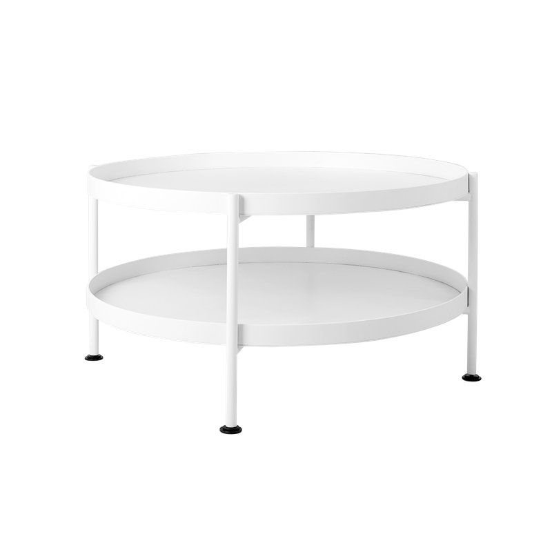 Mahalia Four Leg Coffee Table with Storage, H45 x L40 x W40cm, Black