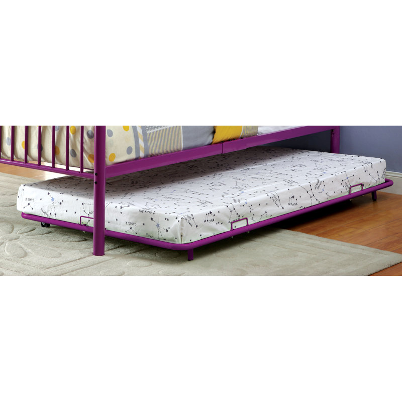 Melikin 5 in. Trundle Unit, Purple