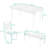 6-Piece Dining Table Set with 4 Upholstered Chairs and Bench-1717759891