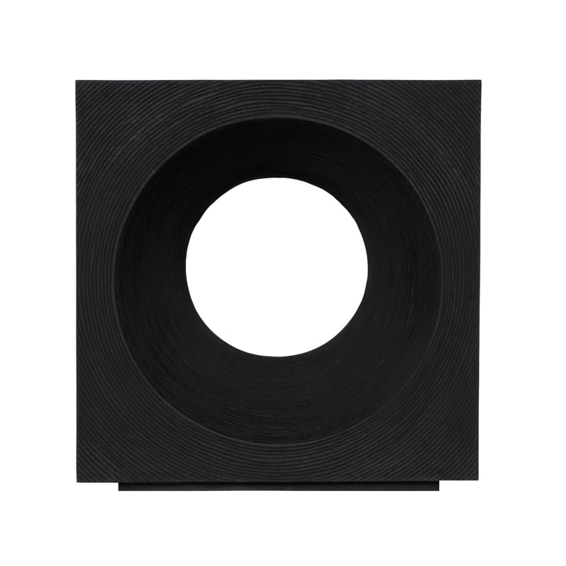 Void Side Table, Black Stone
